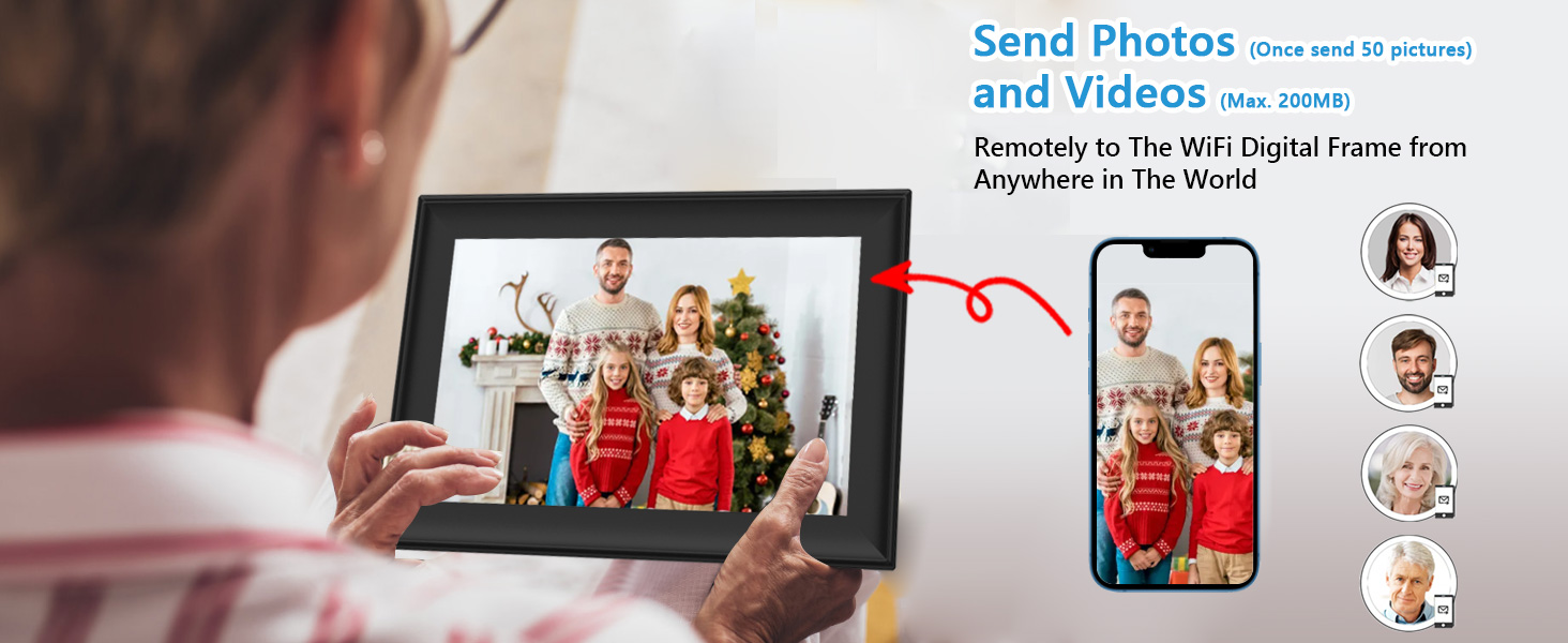 FRAMEO 10.1 Inch Smart WiFi Digital Photo Frame