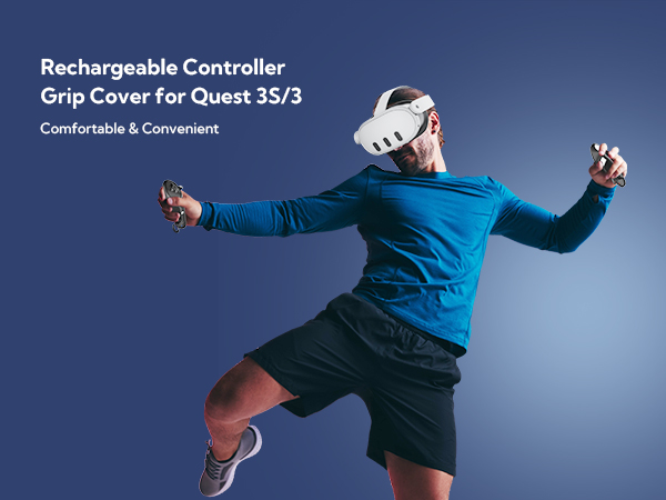 ZYBER Rechargeable Controller Grips for Meta Quest 3S/3 Accessories