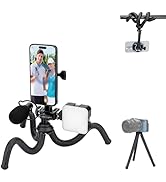JJC Magnetic Flexible Tripod for DJI OSMO 360 Action 5 pro 4 3, Bendable Mpunt with 1/4" Screw, C...