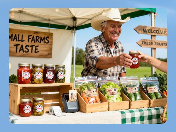 Perfect for Labeling: Farmers’ Goods &amp;amp; Handcrafted Products – B1 PRO Label Printer