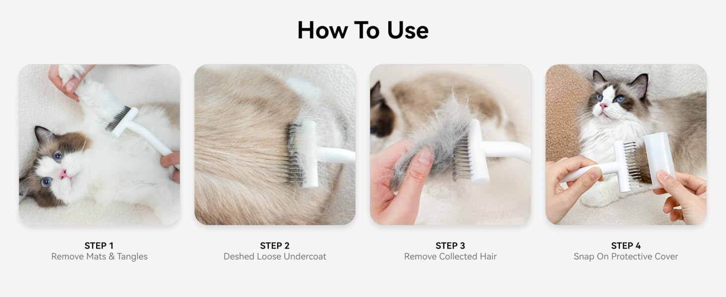 dog deshedding brush