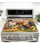 Stove Top Cover for Electric stove, Heat Resistant Glass Stove Top Protector 28x20in, Kitchen Cou...