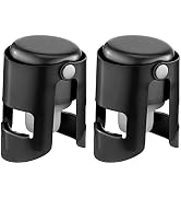 BETTFOR Champagne Stoppers with Stainless Steel Champagne Saver with Food Grade Silicone Leak pro...