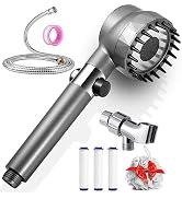 Shower Head with Handheld, Shower Heads High Pressure, Hard Water Softener Filtered Hand Held Sho...