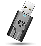 Bluetooth USB Transmitter Receiver, 2-in-1 Wireless Audio Adapter with 3.5mm Aux Cable for TV PC ...