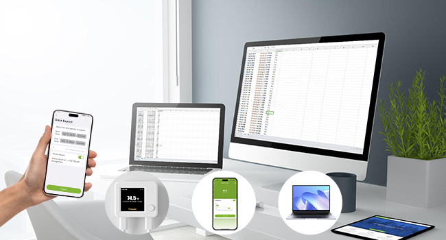 Export the storage data for the past 2 years