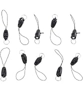 10Pcs/lot Black Detachable Buckle Mobile Phone Accessories Pendant Buckle Small Sling Anti-Lost L...