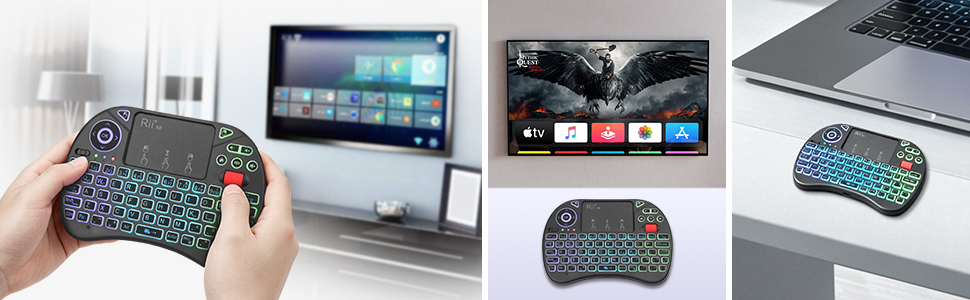 This Mini Bluetooth Keyboard can work with Smart TV HTPC PC