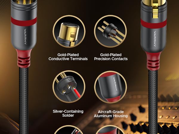 Premium xlr cables male to female balanced cable