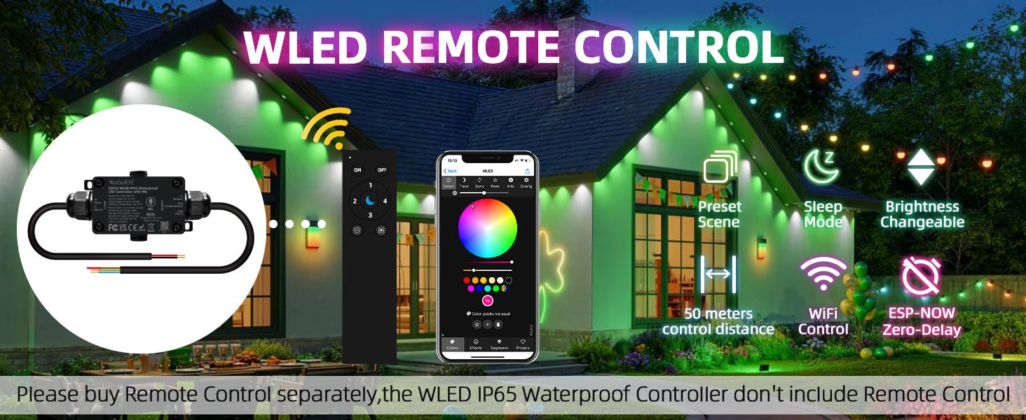 Waterproof ESP32 WLED Controller