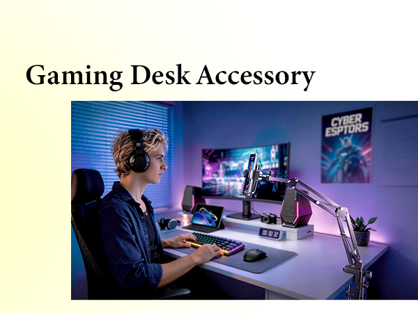 It can be used as a desk phone holder accessory.