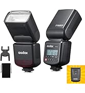GODOX TT520 III Camera Flash Speedlite, Built-in Receiver and RT Transmitter,S1/S2 Modes,8 Power ...