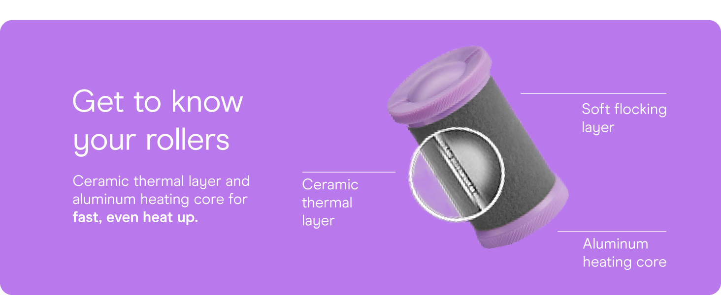 Conair hot rollers heated long medium hair electric jumbo curlers women’s large 12 clips ceramic