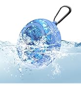 CYBORIS Portable Bluetooth Speakers, IPX7 Floating Waterproof Wireless Small Shower Speaker, Hand...