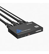4K Slim 1x2 HDMI Splitter 1 in 2 Out, Arvitek 2 Port HDMI Splitter for TV Monitor, Non-Slip HDMI ...