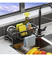 VILCEN Sponge Holder for Kitchen Sink, Kitchen Sink Caddy Rustproof 304 Stainless Steel Dish Spon...