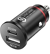Syncwire USB C Car Charger 38W Fast USB Car Charger PD&amp;QC 3.0 Dual Port [Super Mini &amp; All Metal] ...