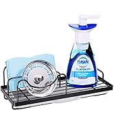 Consumest Kitchen Sink Caddy with M-Shaped Sponge Rack, 304 Stainless Steel Kitchen Sink Organize...
