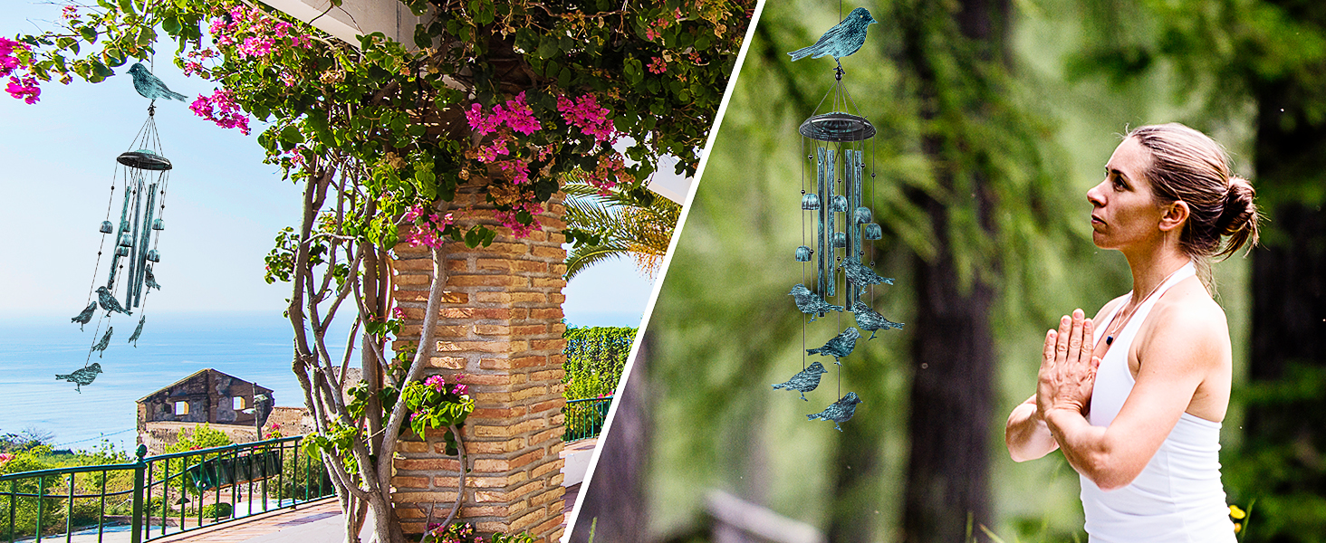 outdoors wind chimes