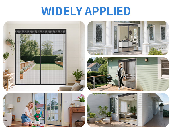 mesh door screen for 72x80 inch sliding doors