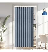 Vatge Door Curtains for Doorways - Faux Linen Accordion Style Door Curtains for Open Closet, Bedr...