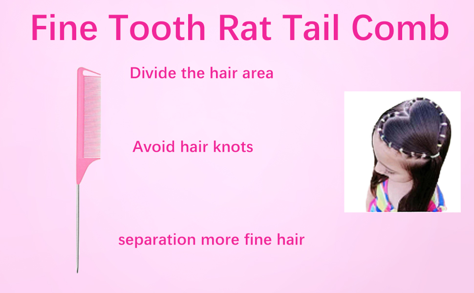 RED FINE TOOTH RAT TAIL COBM