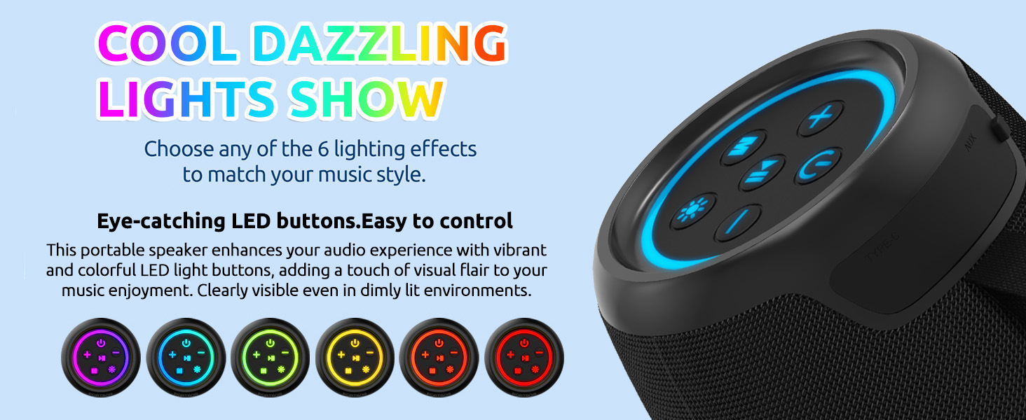 Dazzling light show - Easy to control with eye-catching LED buttons. Cool electronics gadgets