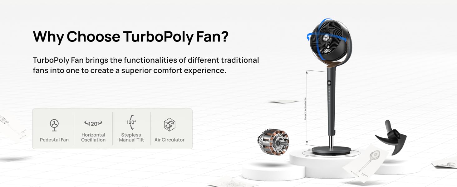Poly Pedestal Fan