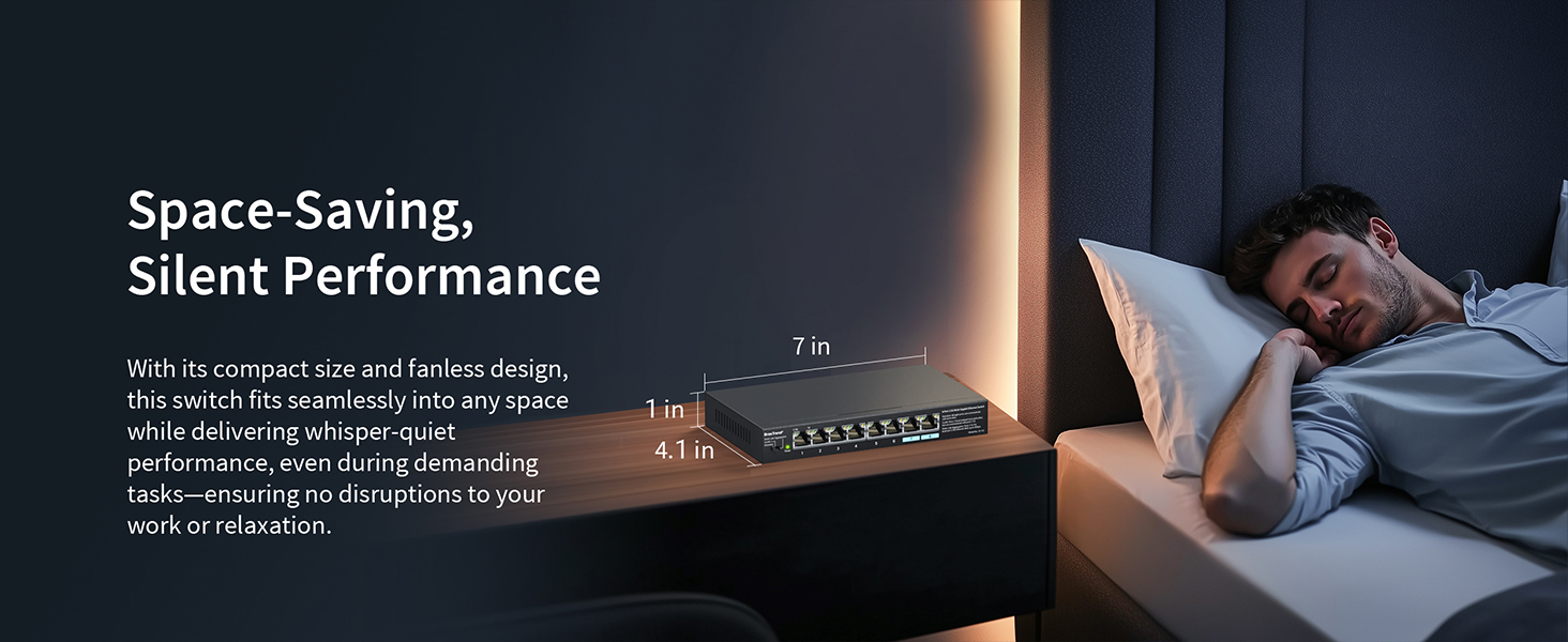 2.5G Ethernet Switch Features a Compact Size and Fanless Design