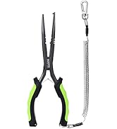 Booms Fishing F03 Fishing Pliers, 9 in Long Nose Hook Remover