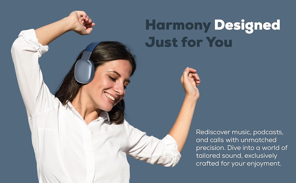 Noise Isolation Over Ear On Ear Wireless Headphones, Adjustable Comfortable Cushion, Hands Free Call