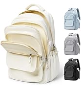 Lightweight Black College Backpack for Women Men, Cute School Bag for Teens Girls Boys, Simple Mi...