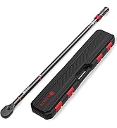 SUERCUP 3/4-inch Drive Click Torque Wrench, 100-850ft.lb/135.5-1151.8Nm Adjustable 48 Tooth Drive...