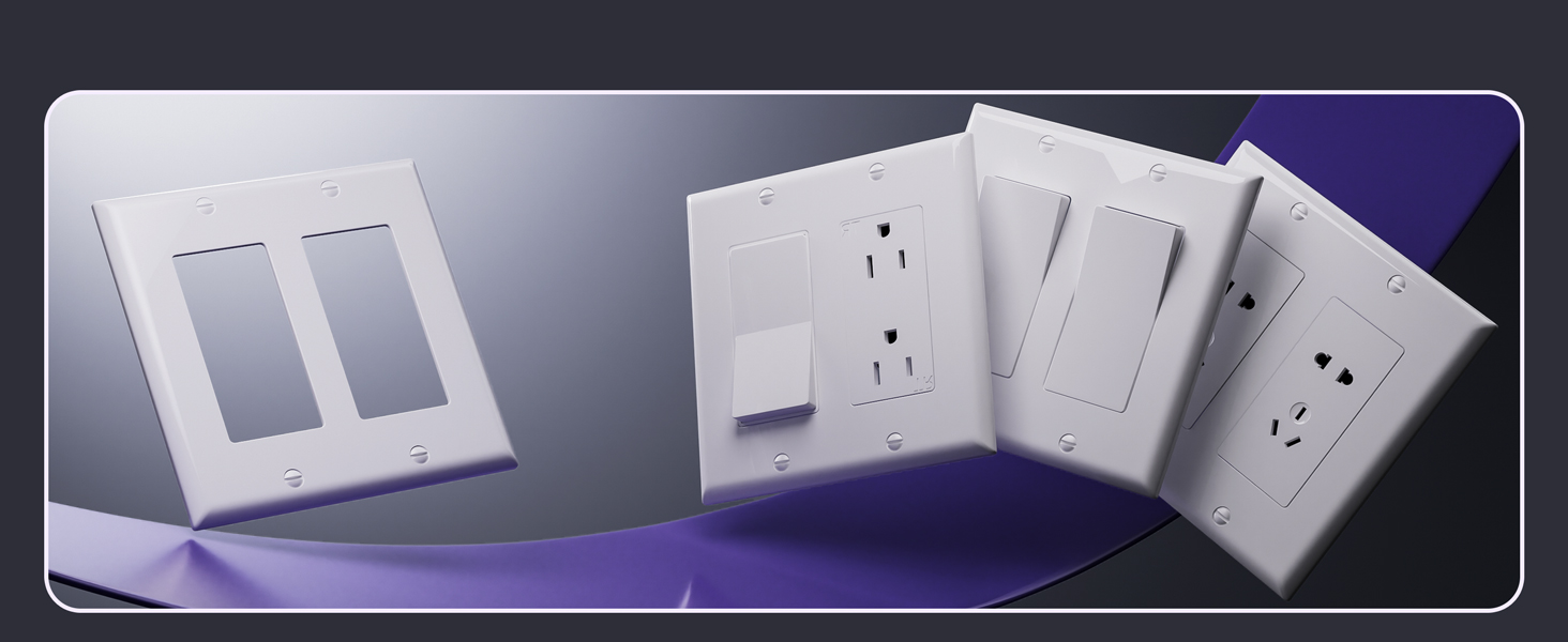 VCELINK UL Listed Double Wall Plate Cover