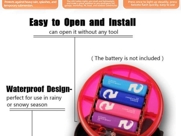 Emergency Flare Alert LED Flare Beacon Auto Roadside Safety Warning Signal Caution Light