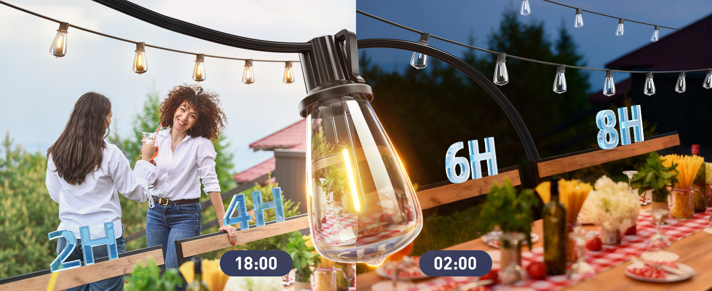 outdoor solar string lights