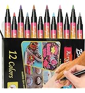 FOWSRHRG Dog Nail Polish Pens, 12 Colors Nail Polish Set Pet Pens Quick Dry, Dog Claw Care Nail P...