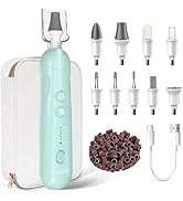 Manicure Pedicure Kit for Women, Professional Nail Grinder for Senior Thick Toenail, Cordless Ele...