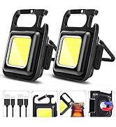 MAKDAK Cob Keychain Work Light Keychain Flashlights 4 Light Modes,Keychain Light Emergency Light ...