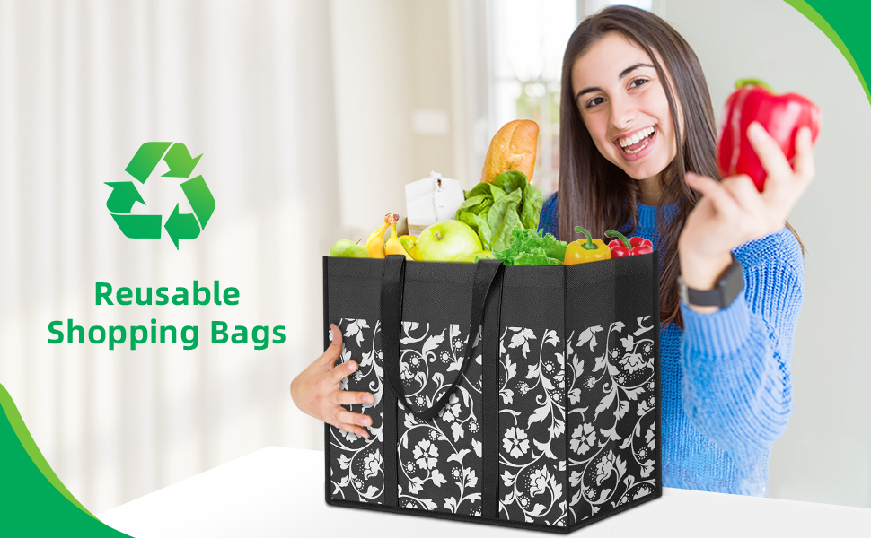 folded shopping bag
