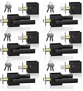 JO.KO Keyed Entry Door Knob, Matte Black Front Door Handle and Deadbolt Set, Heavy Duty Exterior ...