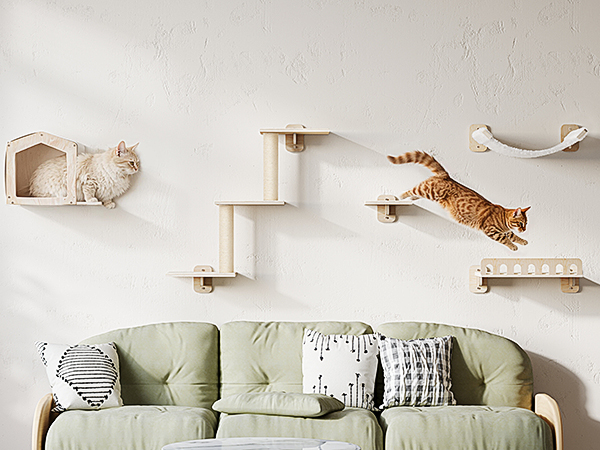 cat wall shelves