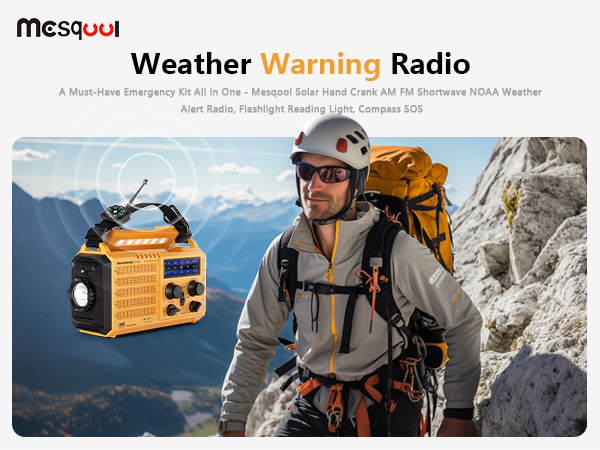 emergency radio mesqool CR1009