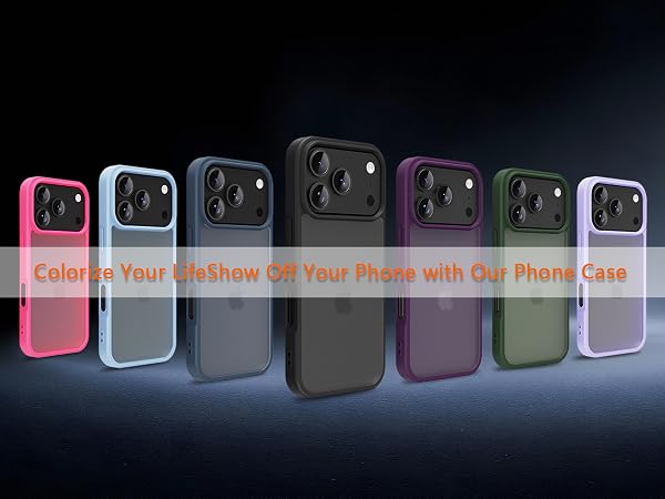 iPhone 17 pro Case Translucent Matte Phone Cover, [10 FT Military Grade Drop Protection] Slim