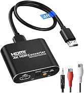 avedio Links HDMI ARC Audio Extractor Converter 4K@60Hz, HDMI to Optical Toslink SPDIF + 3.5mm AU...