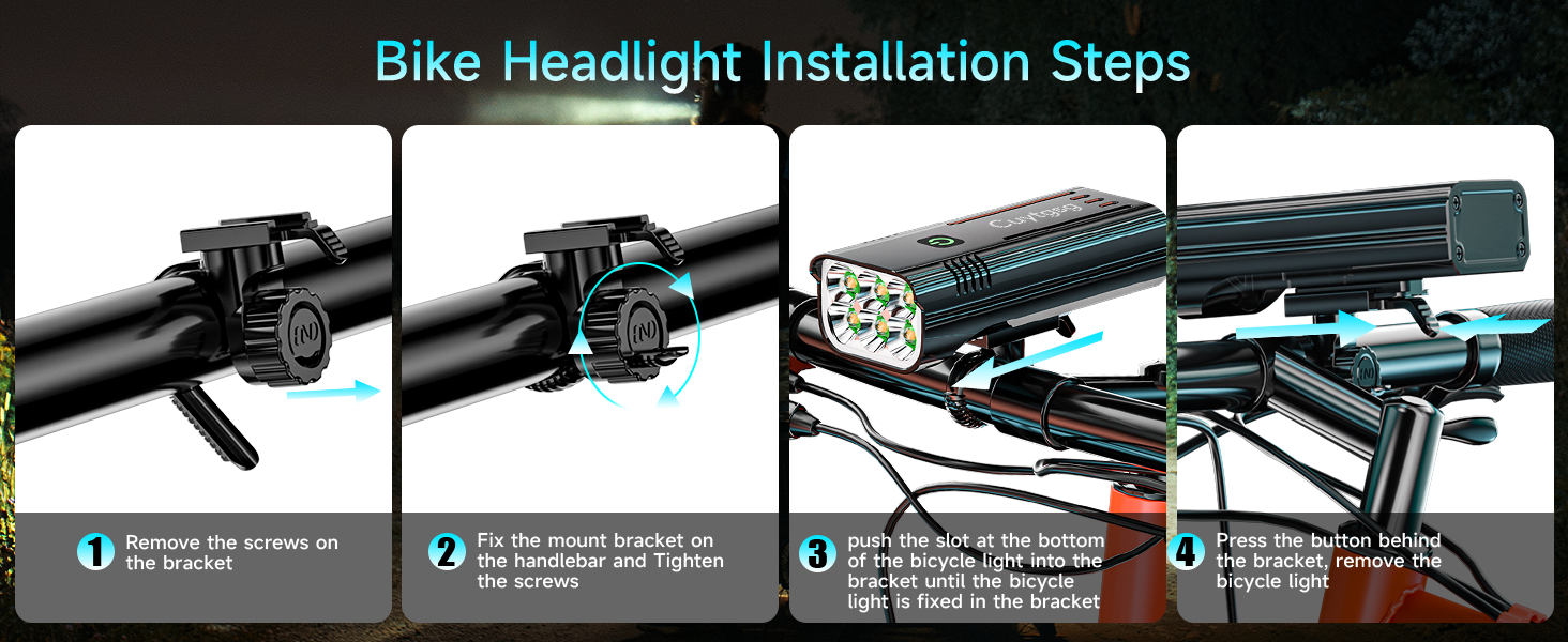 Shockproof bike light