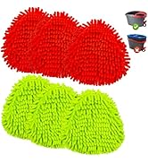 Hezane 6 Pack Chenille Mop Heads Replacement for Ocedar EasyWring Spin Mop, Microfiber Spin Mop R...