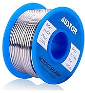 AUSTOR 63-37 Tin Lead Rosin Core Solder Wire for Electrical Soldering (1.5mm, 100g)