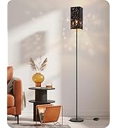GOEBLESON 64.6" Floor Lamp, with Foot Switch, Standing Lamp with Sky Stars Design, Modern Freesta...