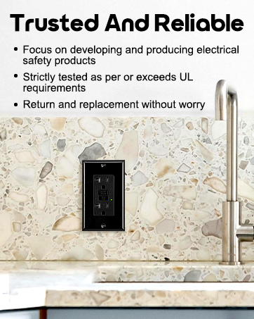 20Amp GFCI Outlet Black